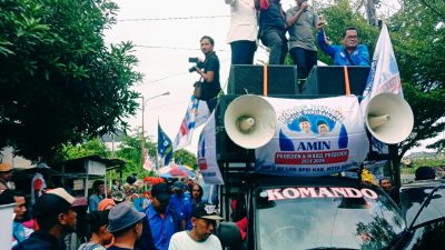 Ribuan Massa Pendukung Capres Anies Baswedan ‘Kepung’ Cikarang