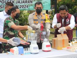 Polrestro Bekasi Musnahkan 10 Kilogram Lebih Narkotika Sabu-Ganja